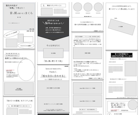 WEBサイトのワイヤーフレーム作成します 成果重視型のHP・LPの構成（ワイヤーフレーム）作成を代行 イメージ2