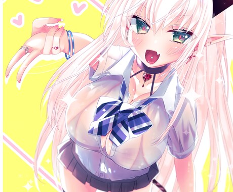 女の子を中心にSNS用アイコン・ヘッダー描きます 動画配信者さんや歌い手さんにオススメです！ イメージ2