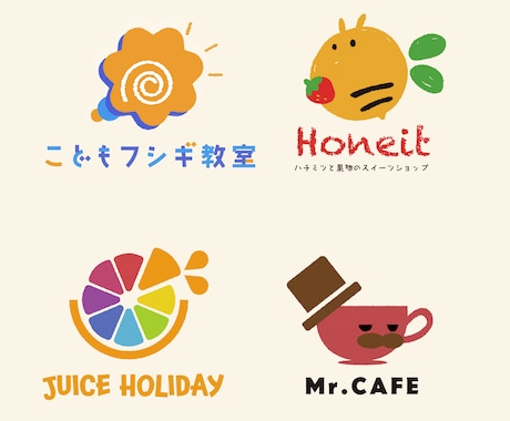 やさしいかわいいロゴお作りします かわいいロゴデザインで見る人のこころを掴みましょう イメージ2