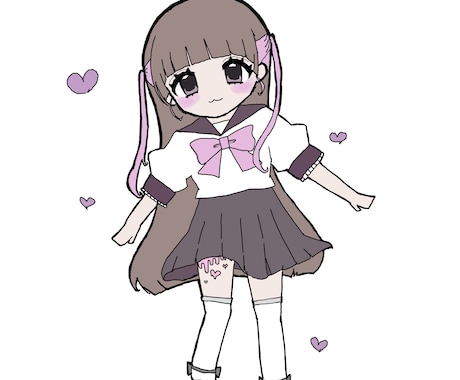 SNSで使えるミニキャライラスト制作します 個性的で可愛らしいキャラを描きます！商標利用可/二次利用可 イメージ2
