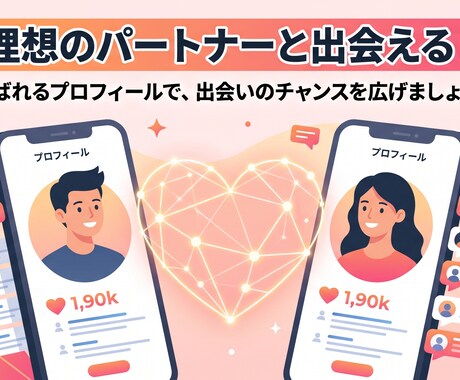いいね倍増！マッチングアプリのプロフィール作成ます 〜Pairs・with・タップル対応！最短24時間納品〜 イメージ1