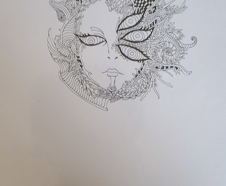 細かく複雑な絵を提供します 自分なりに頑張ります基本的に白黒の絵になります イメージ2