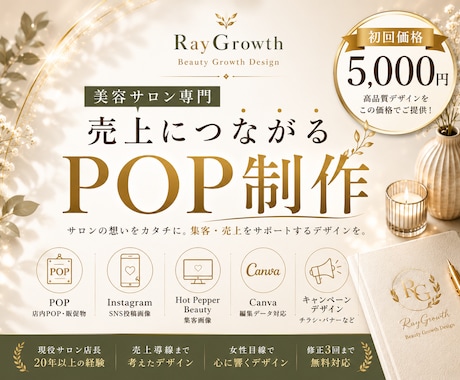 美容サロン専門のPOPを制作します イメージ1