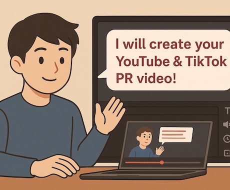 動画編集承ります YouTube TikTok 好きな音源　好きな効果音　編集 イメージ1