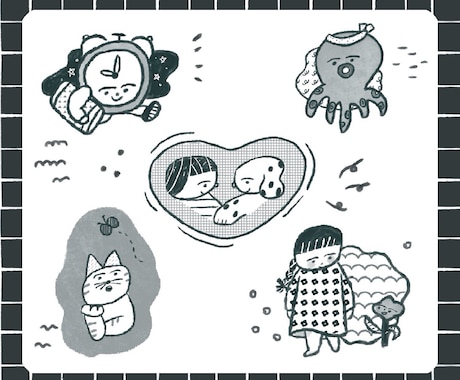 絵本のような⁂ネオかわいい挿絵⁂お描きしております 選べるタッチで物語伝わる○こども向け雑誌などに最適○商用OK イメージ1