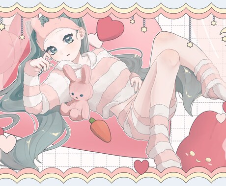 立ち絵・1枚絵制作します かわいくてポップなイラストを描きます❕ イメージ2