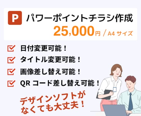 パワーポイントで繰り返し使えるチラシ作成します 日付を変えて来年も使いたい！文章を変更したい！方にピッタリ イメージ2