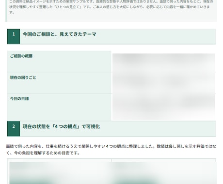 お仕事の悩みを公認心理師と人事の視点で整理します 顔出しなし60分相談＋気持ちと状況をまとめた個別シートお渡し イメージ2