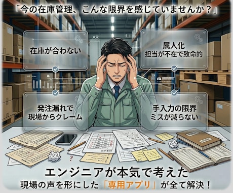 SE品質の在庫管理！AppSheetを開発します エンジニア品質の設計。現場の効率を最大化するAppSheet イメージ2