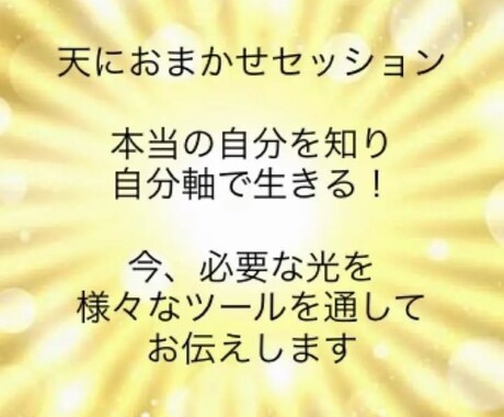 オリジナルセッションお創りします 必要なものがわからないあなたへ！最適なセッション選びます。 イメージ1