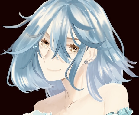 厚塗り風のキャライラスト作成します ／アイコンや動画のサムネ、挿絵などの一枚絵として使える イメージ2