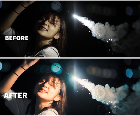 3枚！レタッチPhotoshop写真編集致します インスタ用に少し盛りたい！ポトレ撮れたけどレタッチ分からない イメージ2