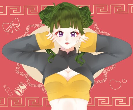 サムネイル、アイコン描きます あなたの理想の夢かわ女子描かせていただきます。 イメージ1