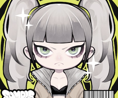 デフォルメ絵のアイコン作成いたします バストアップでのアイコンをお作りいたします。（修正無制限） イメージ1