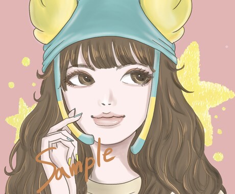 おしゃれなアイコンイラスト描きます 写真を元に、雰囲気のあるアイコン用イラストを作成します。 イメージ2