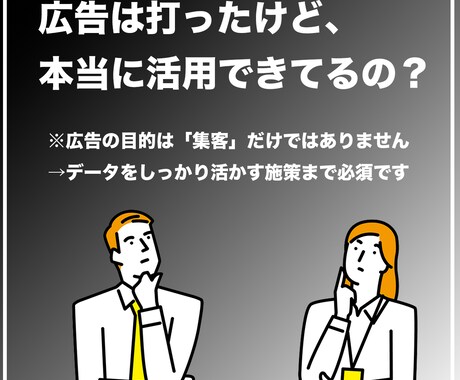 大手SNS広告運用経験者がSNS広告運用を行います 広告運用からクリエイティブ制作まで一貫してお取り組み可能 イメージ2