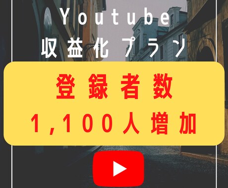 Youtube登録者１,１００人増やします 【日本人限定可！】収益化条件をクリアします イメージ1
