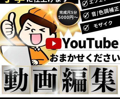 Youtube/SNS/対談動画 等編集をします イメージ1
