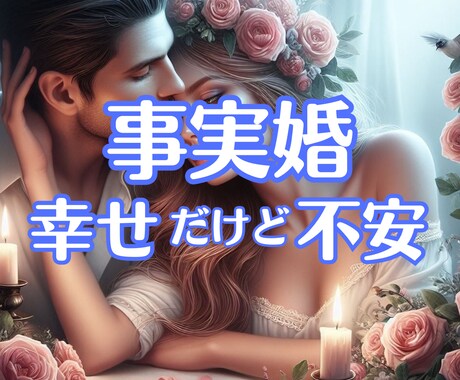 一枚の紙に縛られない事実婚の愛の深さと未来を視ます 愛してるからこそ揺れる心に、関係の深さと未来をリーディング イメージ1