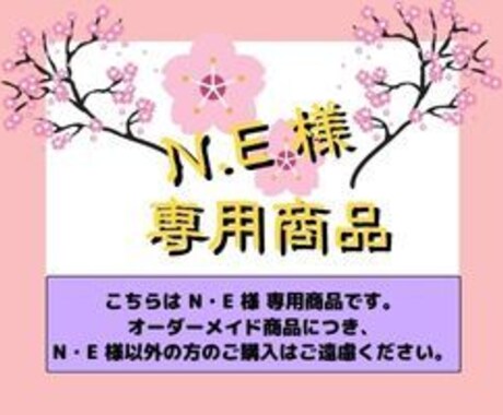 N.E様専用商品出品します こちらはN.E様専用商品の出品です。 イメージ2