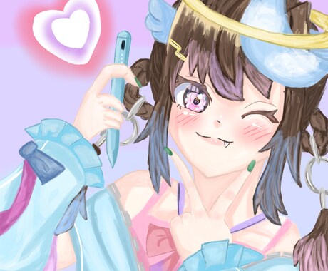 可愛い系のイラストお描きします 可愛い系の一枚絵を頑張ってかきます！ イメージ2