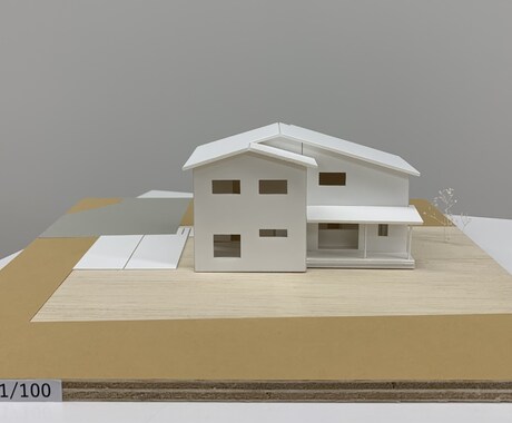 初出品価格⭐︎１/１００白模型を作成いたします お客様へのご提案用、建物完成後展示用、新築記念用 イメージ1