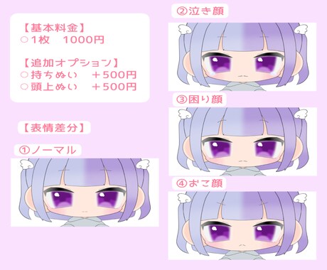 パーカー量産イラスト描きます Twitterなどのアイコンにおすすめ！ イメージ2
