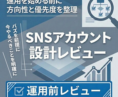 SNSアカウント設計レビューいたします 運用を始める前に、方向性と優先度を整理します イメージ1