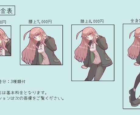 TRPGの立ち絵制作【納品目安14日】いたします TRPGの立ち絵やゲーム、動画やその他趣味などに使用可能！ イメージ2