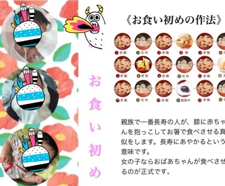 オリジナルパンフレットをつくります お子様の写真入りのパンフレットを作ります。 イメージ1