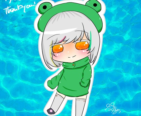 ミニキャラ描きます かわいい2頭身くらいのミニキャラ描きます！ イメージ2