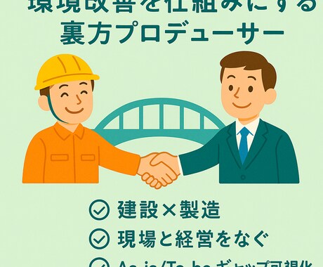 現場のモヤモヤを“言語化＆整理”します 現場出身コンサルが、テキストで寄り添いながら改善のお手伝い！ イメージ1