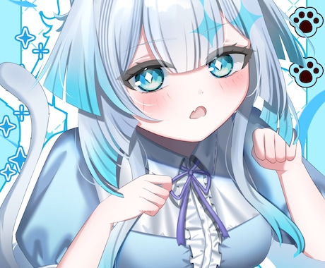 商用可能〇可愛い女の子を描きます 1枚絵、SNSアイコン、ヘッダーなど イメージ1