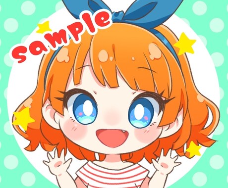 さくっと！アイコン描きます 商用利用OK！デフォルメで可愛い！写真から似顔絵風も可能！ イメージ2