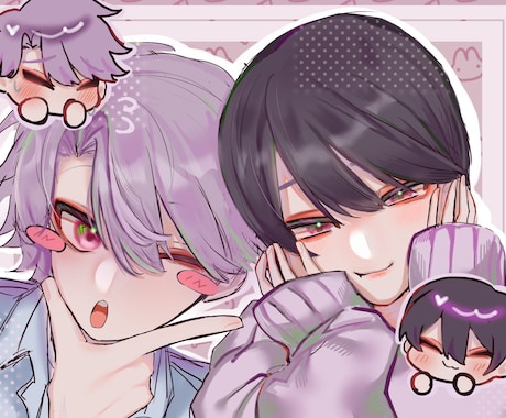 歌ってみた動画MVなど！可愛いイラスト描きます イメージ1