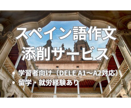 スペイン語作文を添削します 留学・生活経験を活かした自然な言い回し! イメージ1