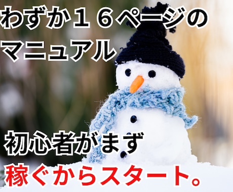 副業初心者さんがお家完結で稼ぐ方法教えます わずか１６ページのマニュアルの簡単作業であとは待つだけ イメージ1