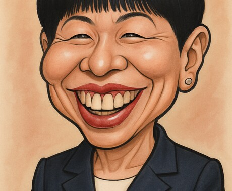 誇張した似顔絵描きます 似顔絵15年のイラストレーターによる似顔絵です イメージ2