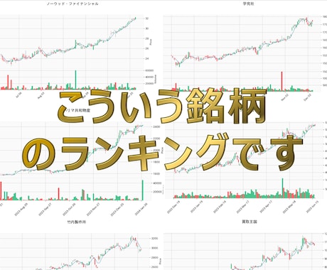 全部伸びてる！安定上昇中の日本株100を教えます 全2500銘柄を分析し上位100位を順に掲載 イメージ2