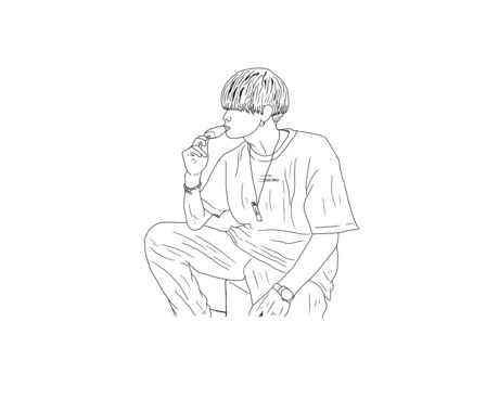 大切な人や描いて欲しい方を描きます [イラスト］・シンプルな線画・ポップな色付き顔有りのイラスト イメージ2