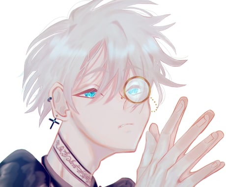 限定価格で綺麗なSNSアイコン描きます クールな中性的なキャラクターを描きます イメージ2