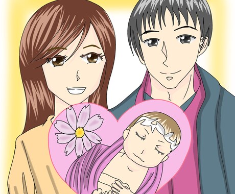 少女漫画風の似顔絵作成します 実物より可愛く・格好良く描いて欲しいと願うあなたへ！ イメージ1