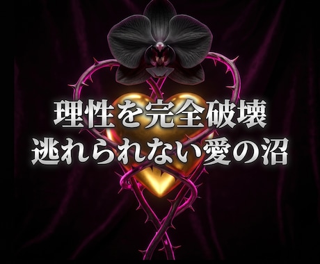 ドス黒い情念を至高の美へ錬成し絶対的な魔女にします 絶望の連鎖を完全に破壊し、美しき絶対覇王へと覚醒せよ。 イメージ1