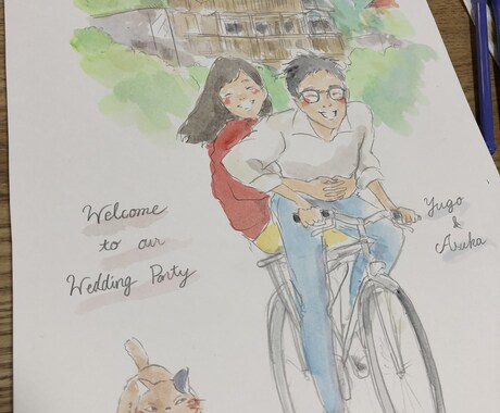 みなさんの幸せな瞬間を似顔絵にします 大切な人との大切な日の思い出に イメージ2