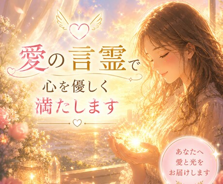 愛の言霊♡で心を優しく✧満たします ⚖️疲れた心に愛と光を届ける癒しのリーディング✧ イメージ1