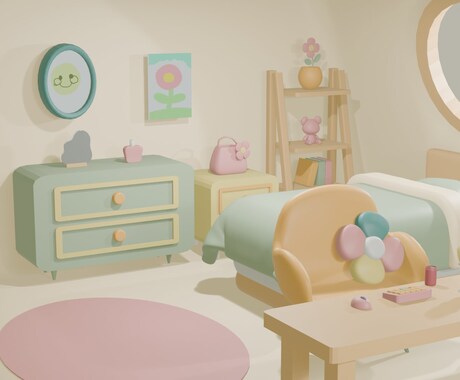 3Dで理想の配信背景を制作します Vtuber・配信者・クリエイター様向け イメージ2