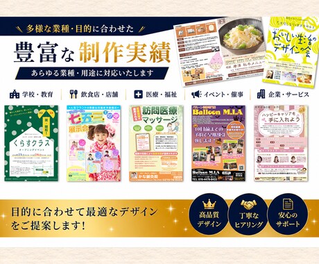 チラシ作成 伝わるチラシ・フライヤー作成します 集客アップ！高品質PDF納品 チラシ・フライヤー制作 イメージ2