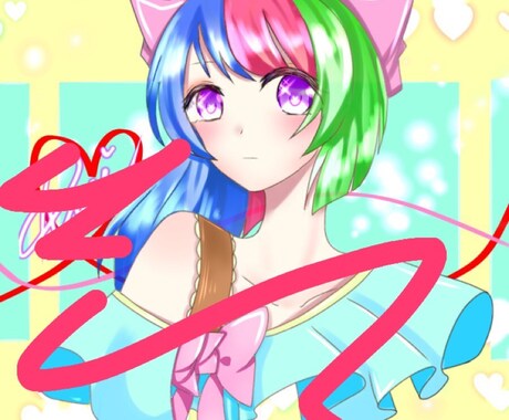 アイコン、夢絵、ゲームの自己紹介カードを描きます 高クオリティのイラストを心がけますのでよろしくお願いします！ イメージ2