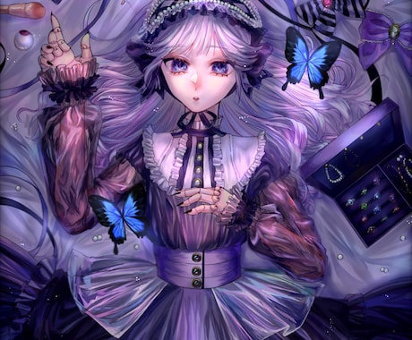 儚いイラスト描きます 世界観を重視した厚塗り風のイラスト制作 イメージ1