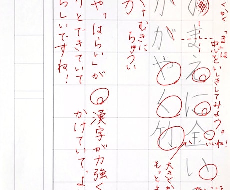 ひらがな・カタカナ・漢字の添削・お手本を作成します 習字歴20年以上！師範資格有！習字教室指導経験あります。 イメージ1